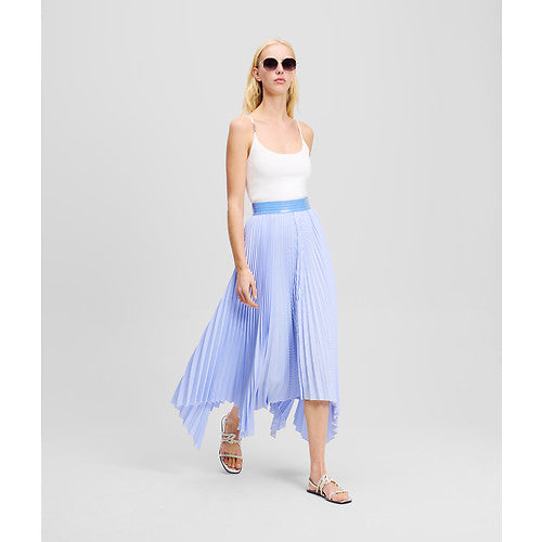 ASYMMETRICAL PLEATED SKIRT