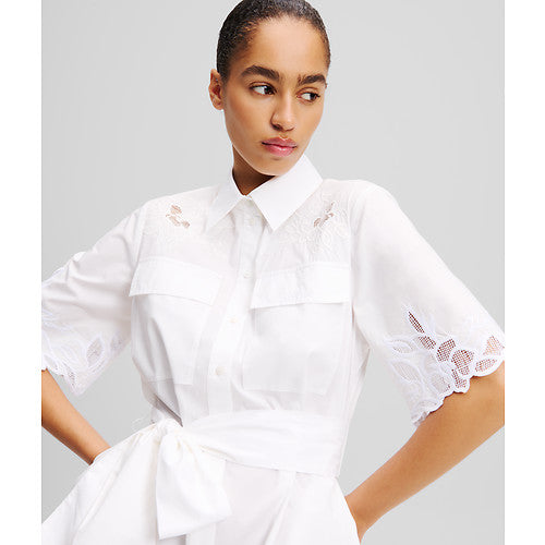 EMBROIDERY CUT OUT DRESS