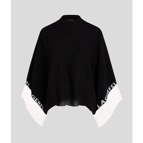 LOGO KNIT PONCHO