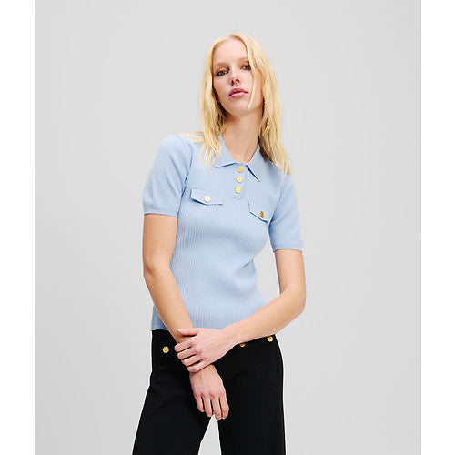 SSLV KNIT POLO