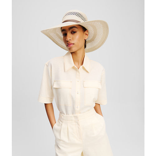K/AUTOGRAPH BELT STRAW HAT