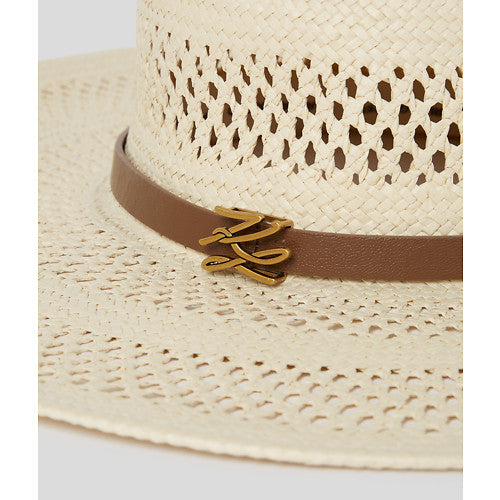 K/AUTOGRAPH BELT STRAW HAT
