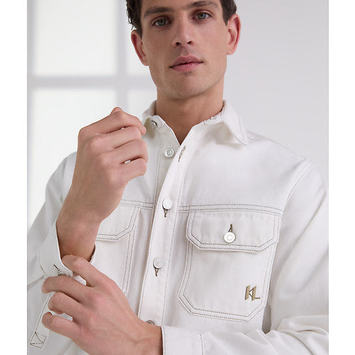 LSLV CONTRAST STITCH SHIRT