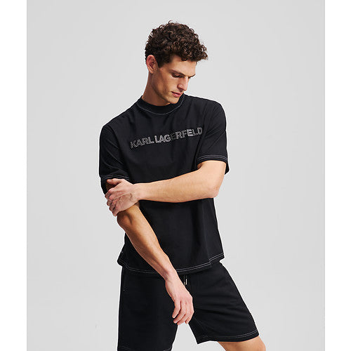 T-SHIRT W/ CONTRAST STITCHING