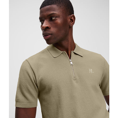 KL SSLV ZIP UP POLO