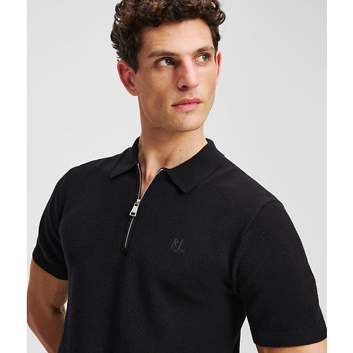 KL SSLV ZIP UP POLO