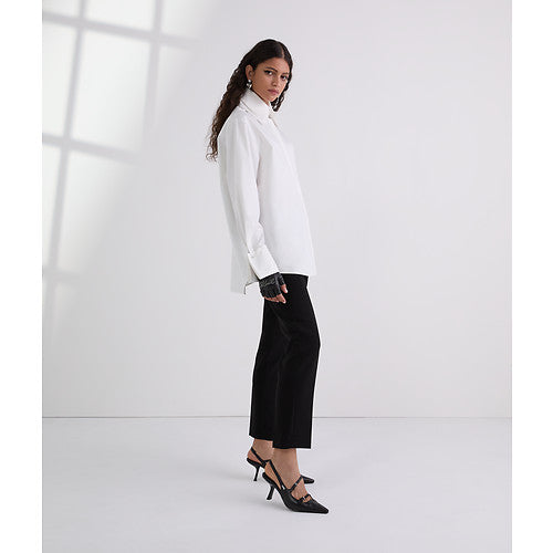 DOUBLE COLLAR POPLIN SHIRT