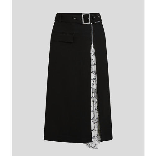 PLEATED PANEL SKIRT