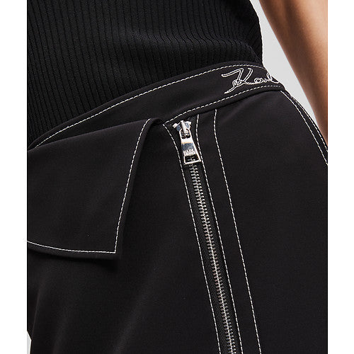 CONTRAST STITCH SKIRT