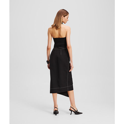 CONTRAST STITCH SKIRT