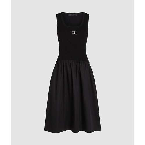 IKON FABRIC MIX KNIT DRESS