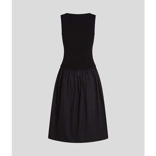 IKON FABRIC MIX KNIT DRESS