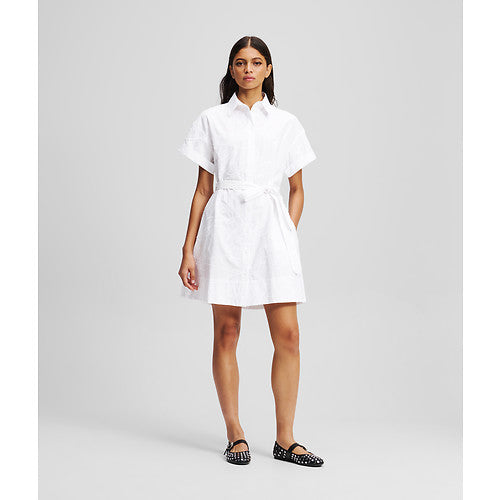 EMBROIDERY SHIRT DRESS