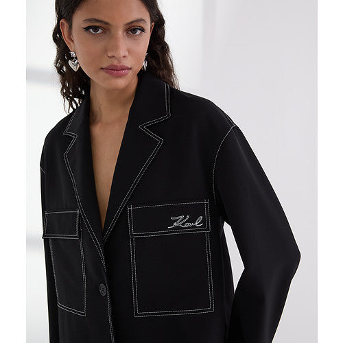 CONTRAST STITCH JACKET