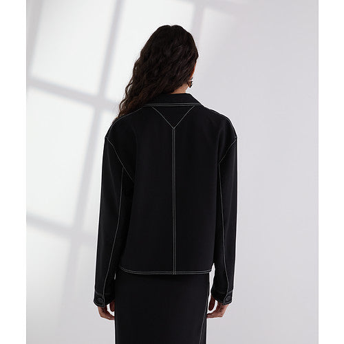 CONTRAST STITCH JACKET