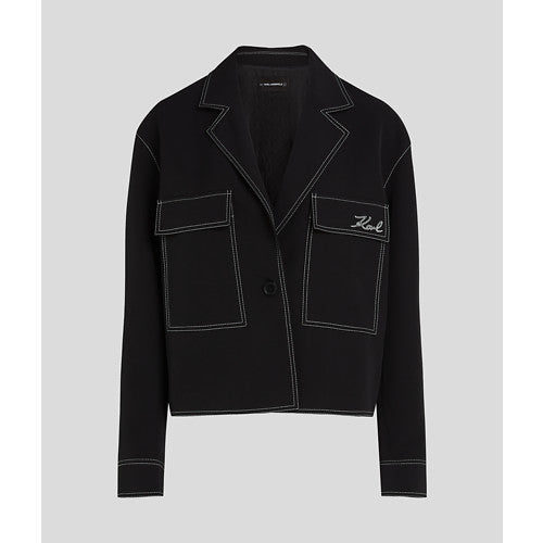 CONTRAST STITCH JACKET