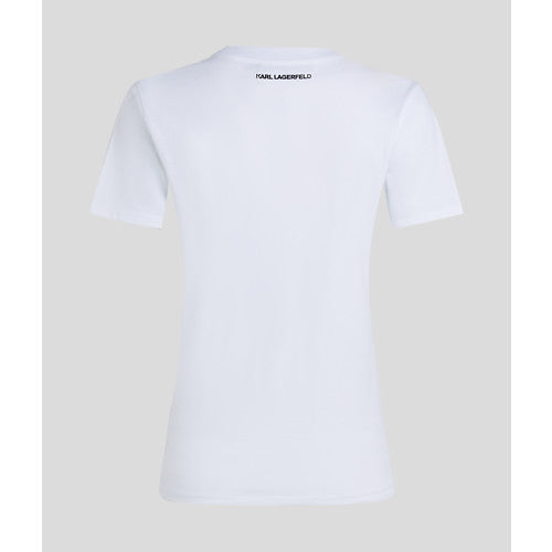 KARL ORCHID LOGO T-SHIRT