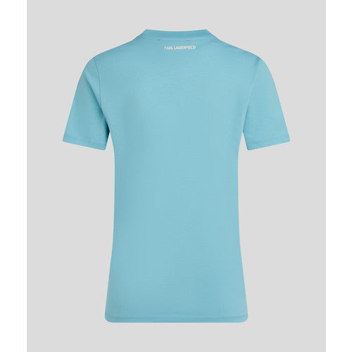 KARL ORCHID LOGO T-SHIRT