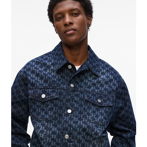 ALL OVER MONOGRAM DENIM JACKET