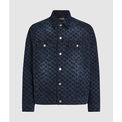ALL OVER MONOGRAM DENIM JACKET
