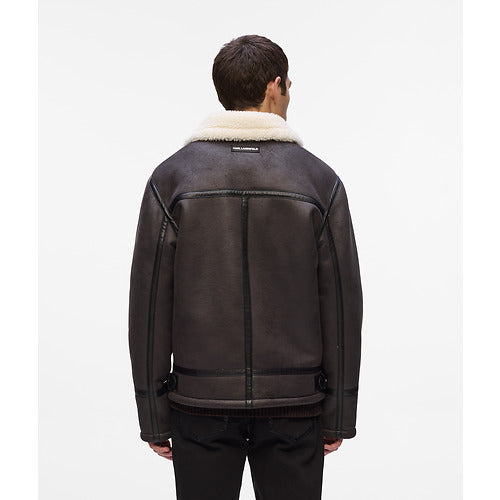 KL MONOGRAM SHEARLING JACKET