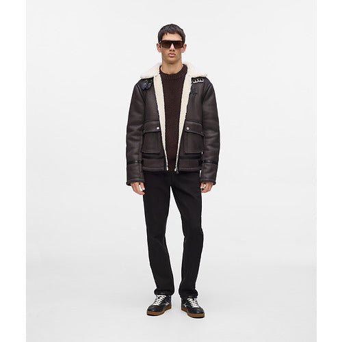 KL MONOGRAM SHEARLING JACKET