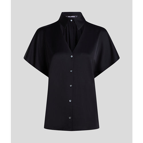 SLEEVELESS COLLAR BLOUSE