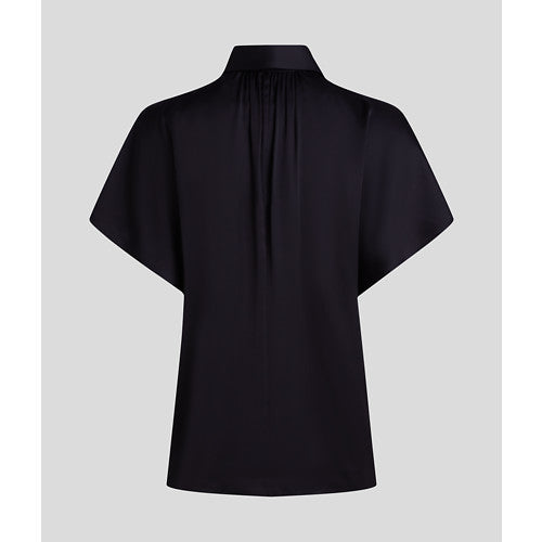 SLEEVELESS COLLAR BLOUSE