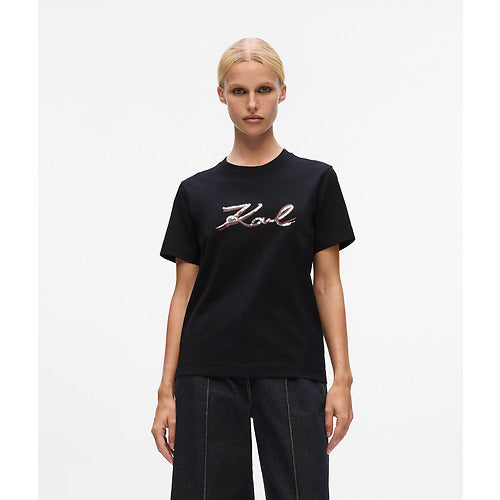 SIGNATURE SEQUINS T-SHIRT