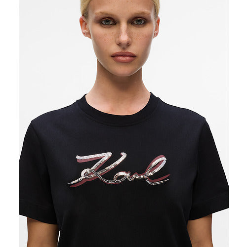 SIGNATURE SEQUINS T-SHIRT