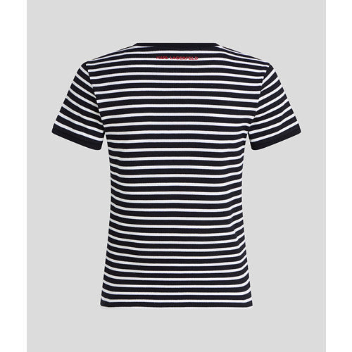 IKON PATCH STRIPED RIB TSHIRT