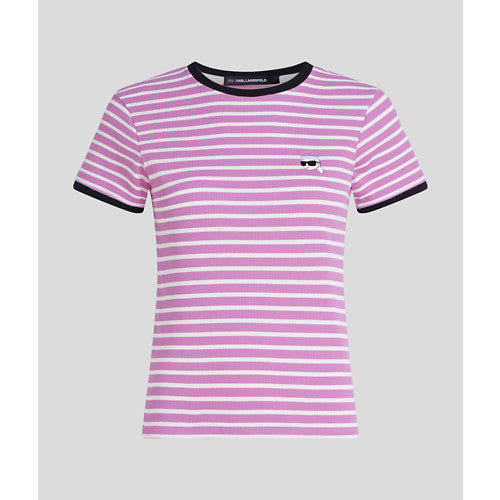 IKON PATCH STRIPED RIB TSHIRT
