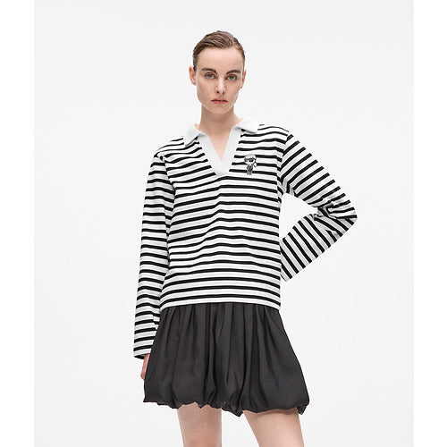 IKON SKETCH STRIPE LSLV POLO