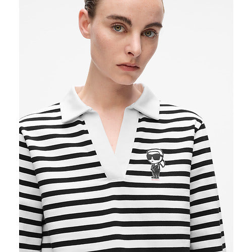 IKON SKETCH STRIPE LSLV POLO