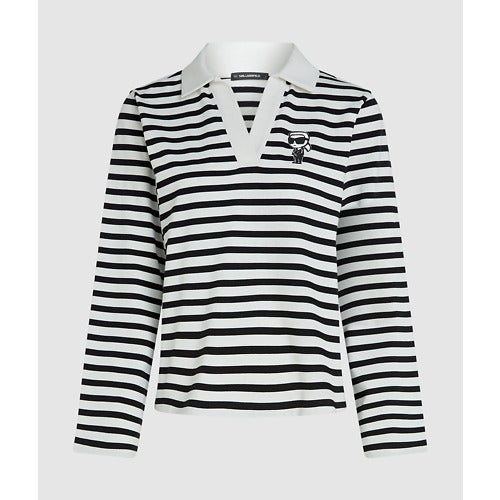 IKON SKETCH STRIPE LSLV POLO