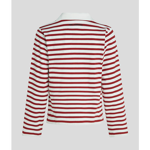 IKON SKETCH STRIPE LSLV POLO