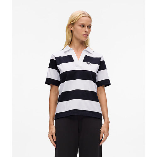 IKON PATCH STRIPE SSLV POLO