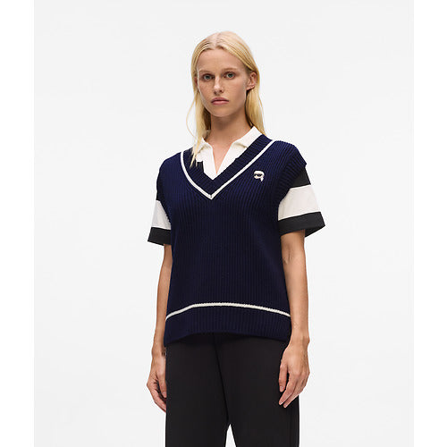 IKON PATCH KNIT VEST