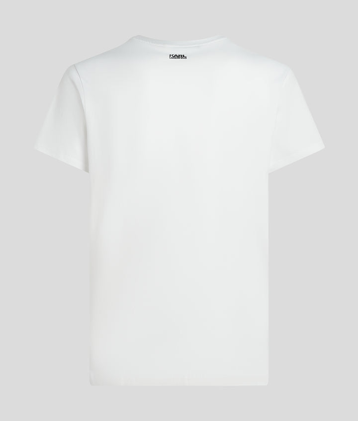 LINE SIGNATURE PRINT T-SHIRT