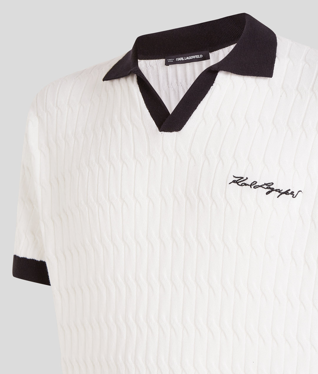 TEXTURED KNIT POLO