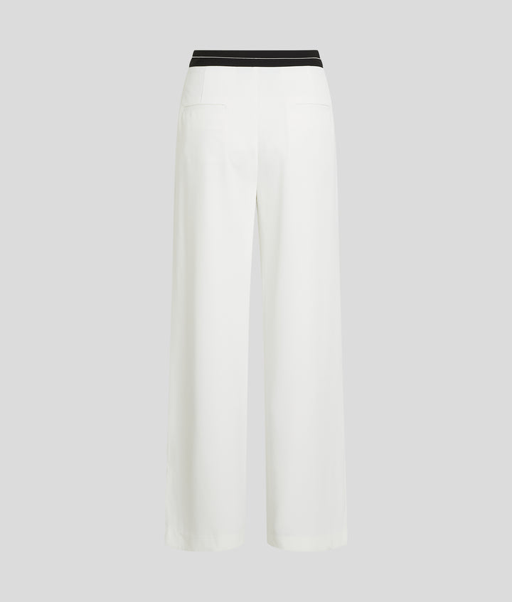 CONTRAST WAIST PANTS