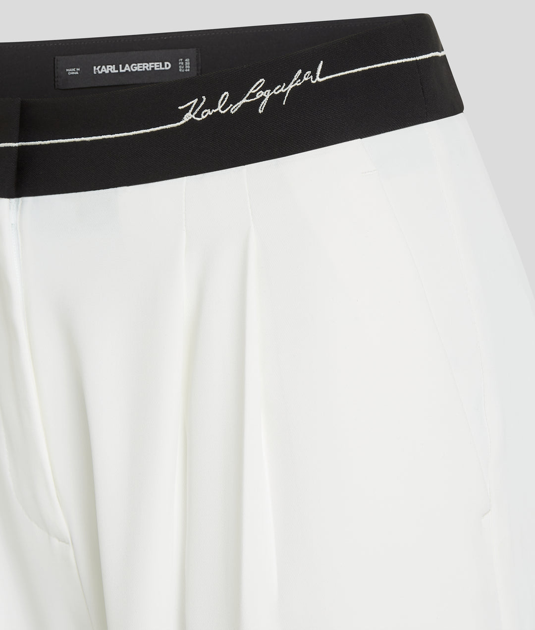 CONTRAST WAIST PANTS