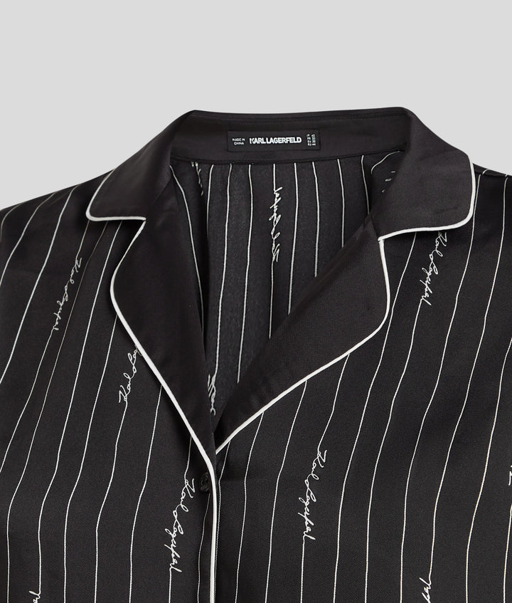 LINE SIGNATURE AOP FLD BLOUSE