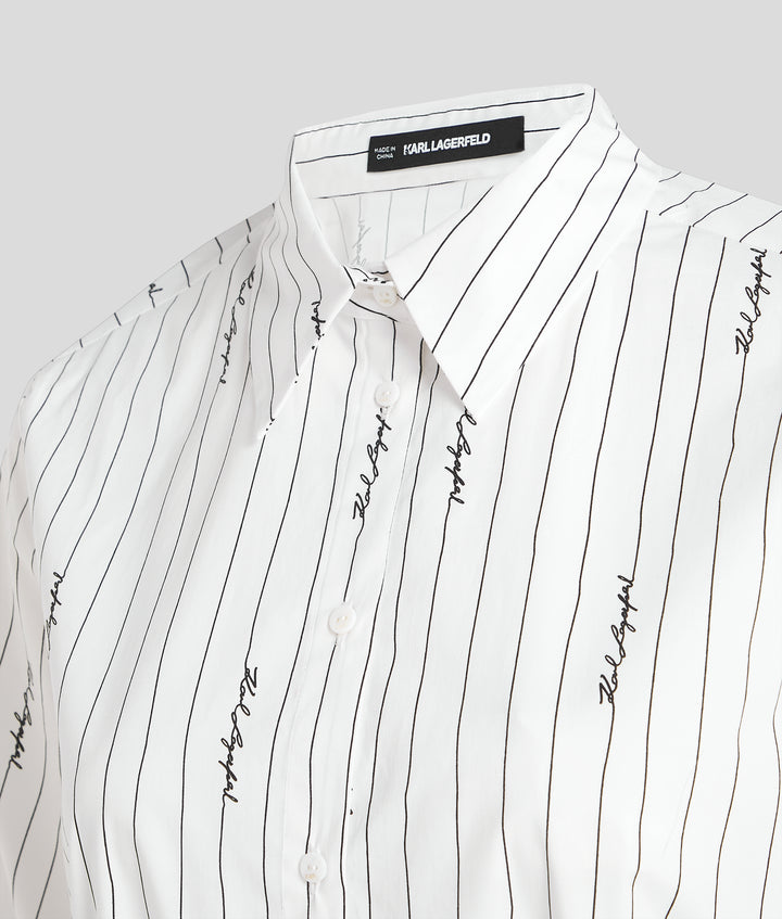 LINE SIGNATURE AOP SHIRT DRESS