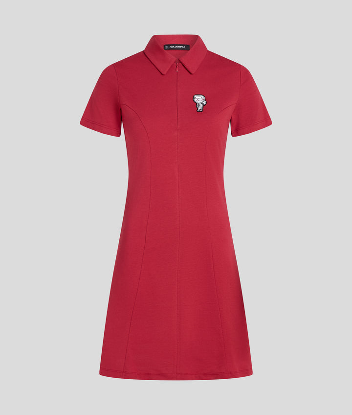 IKON SKETCH POLO ZIPPED DRESS