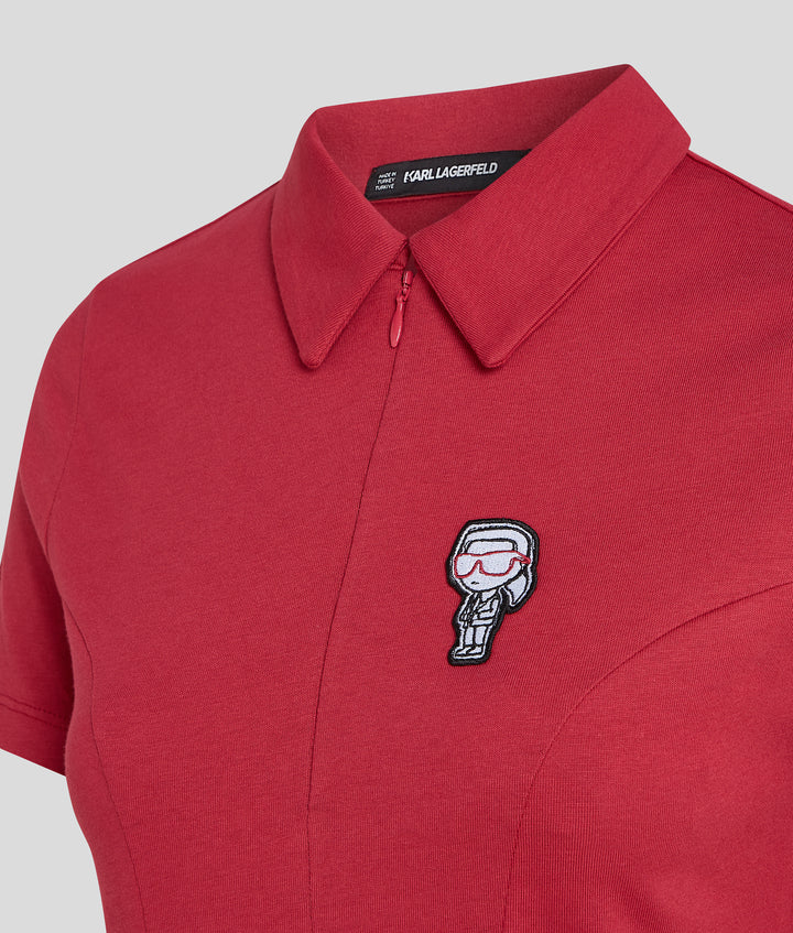 IKON SKETCH POLO ZIPPED DRESS