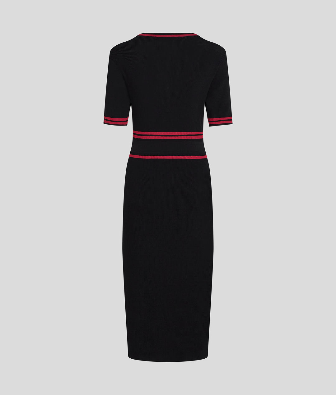 SIGNATURE V-NECK KNIT DRESS