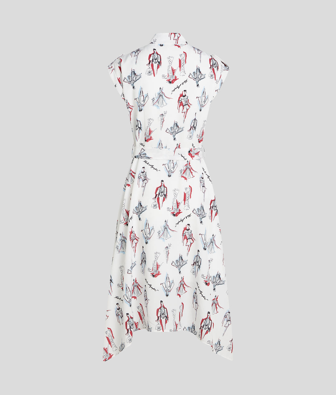 KARL SKETCH AOP MIDI DRESS