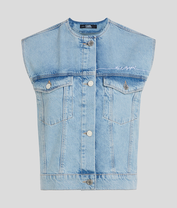 LINE SIGNATURE DENIM GILET