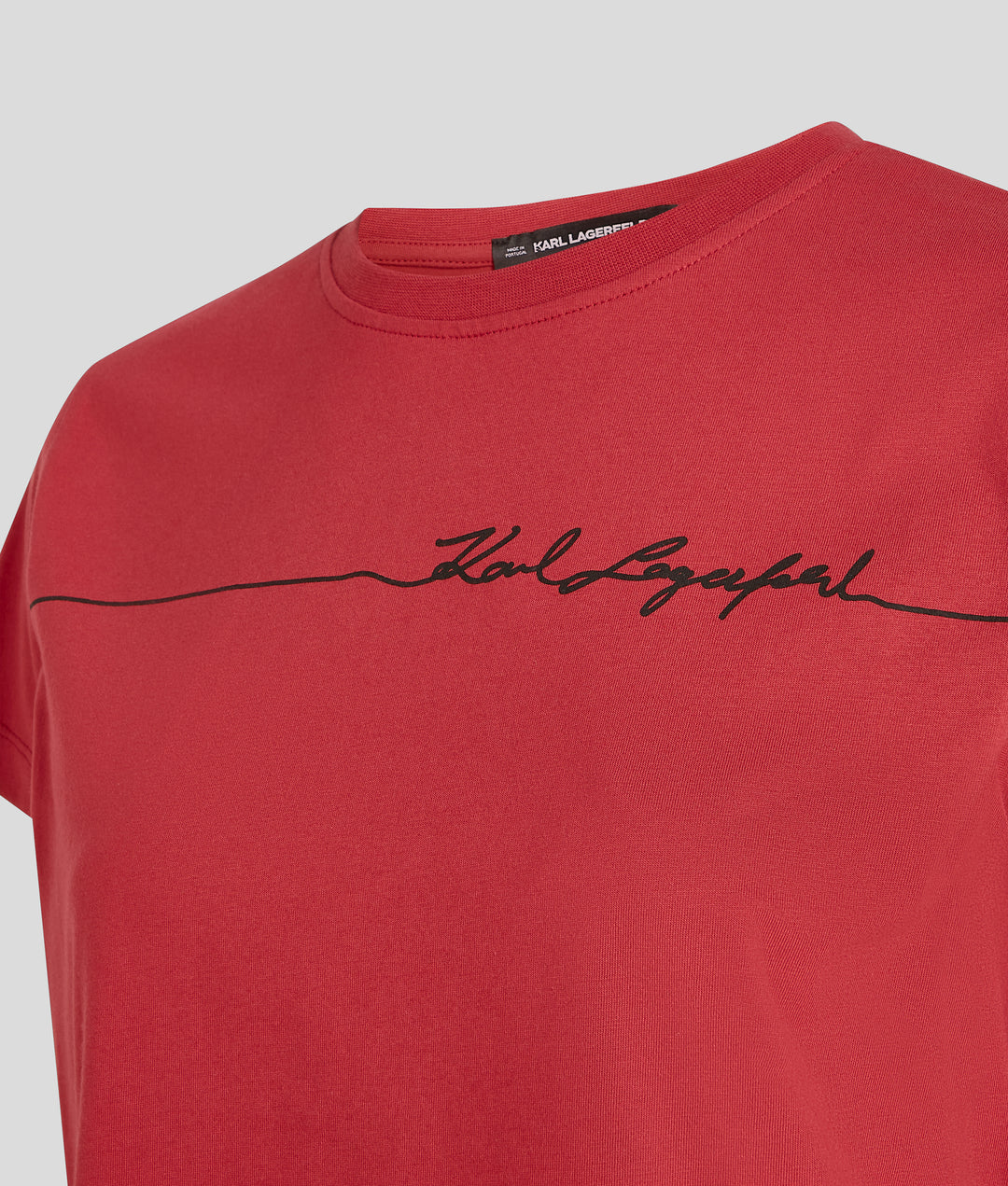 LINE SIGNATURE PRINT T-SHIRT